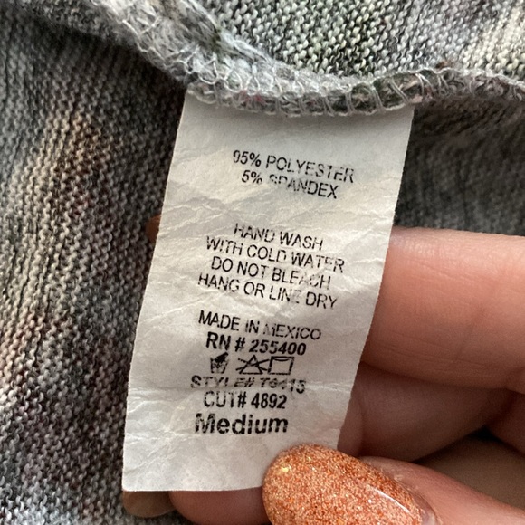 Skonhet women’s feminine floral print long cardigan sweater open front size M - Picture 8 of 14